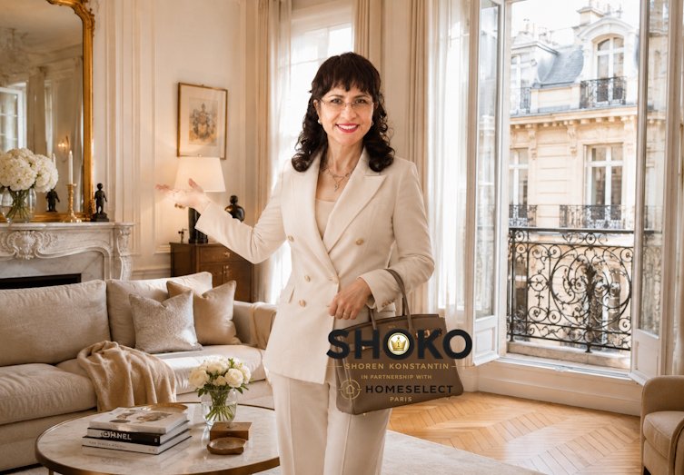 Elegant Paris luxury apartment interior with herringbone floors and French windows for European buyers